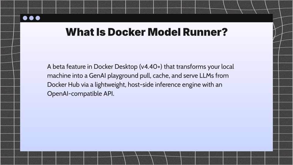 What is docker model runner?